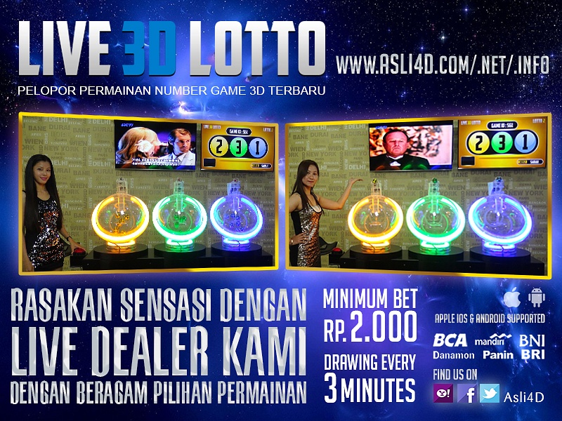 Togel Online Number Game Indonesia Live3DLotto Asli4D Drawing 3 Menit 1X 3d14