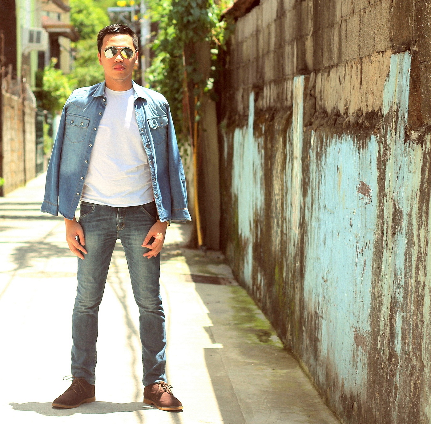 denim on denim men's OOTD denim on denim men's OOTD